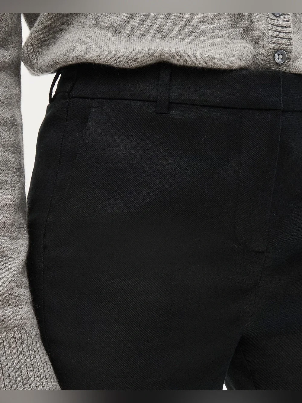 J.Crew Kaya pant in stretch linen blend in black